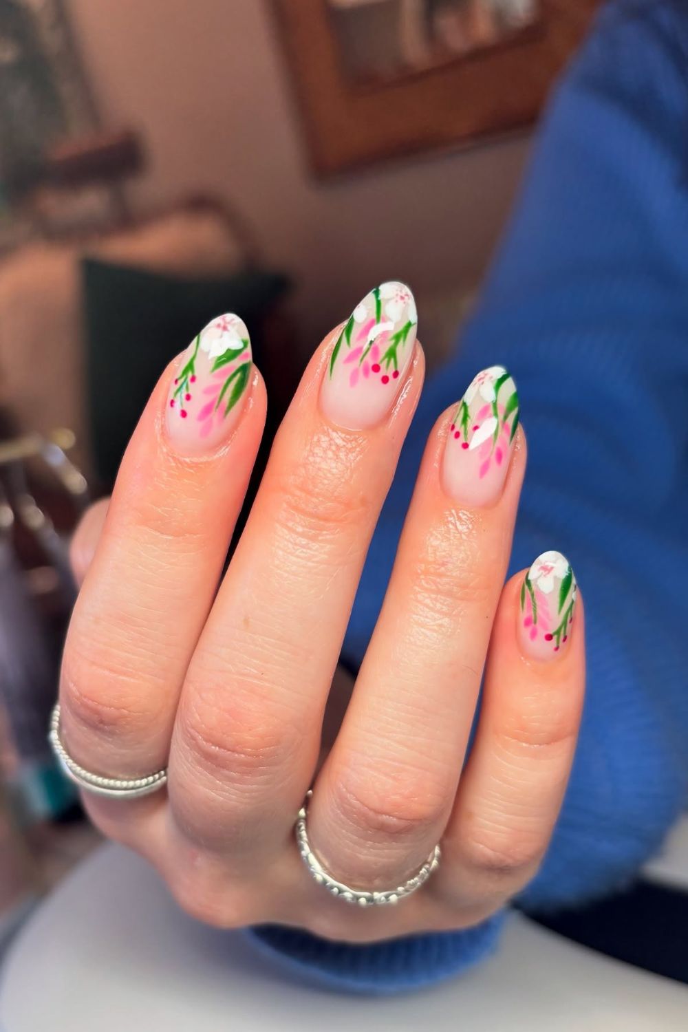 Leafy Floral Tips