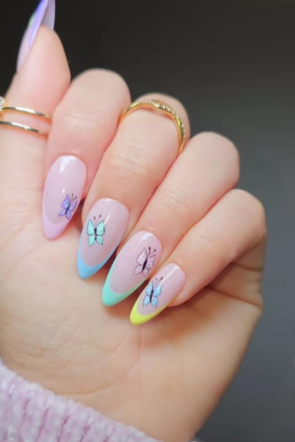 Pastel Butterfly Tips
