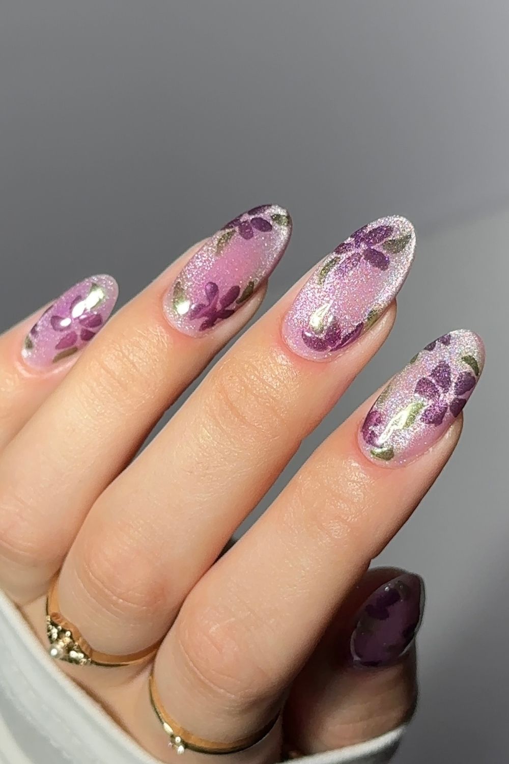 Sparkly Purple Blossoms