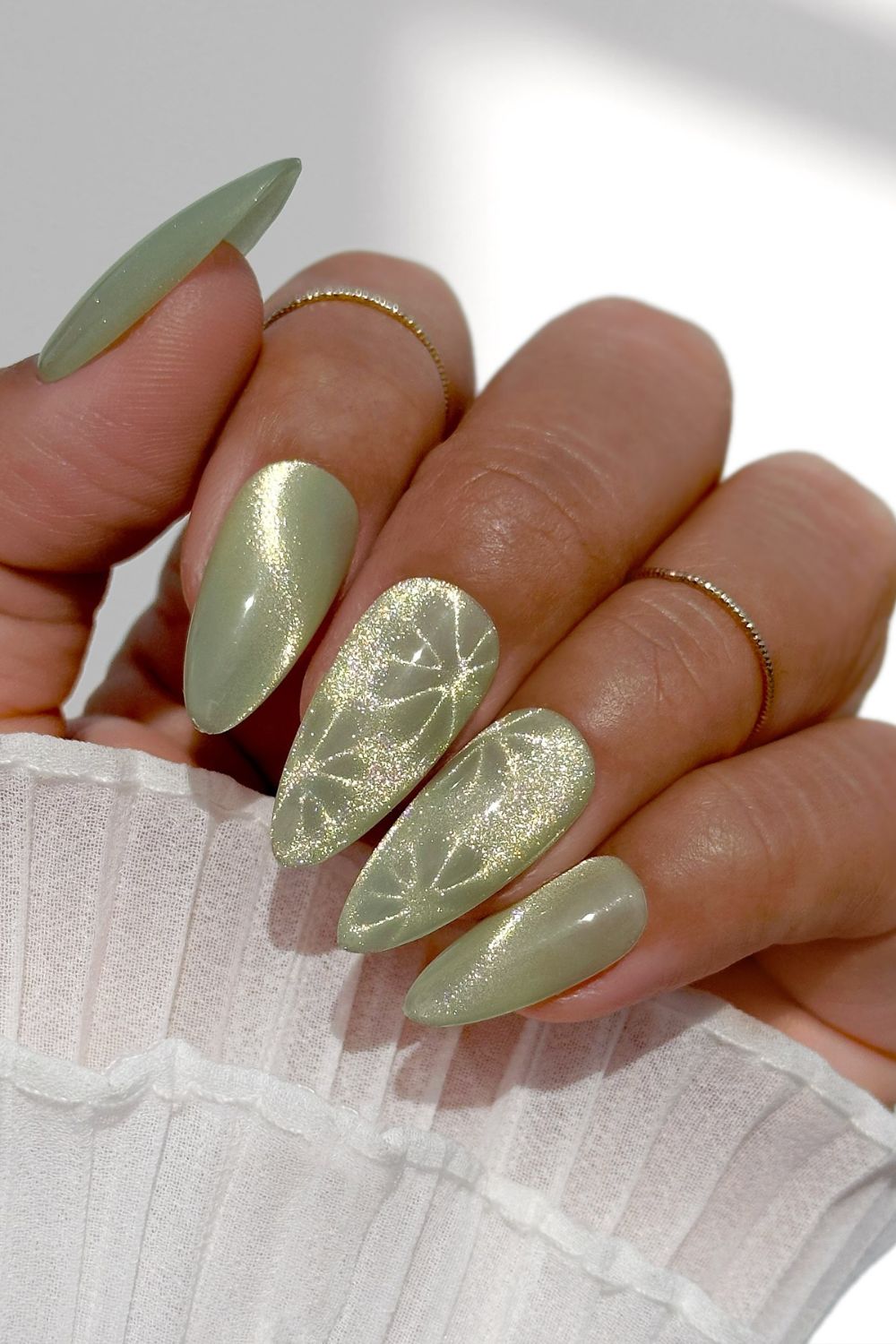 Shimmery Leaf Art