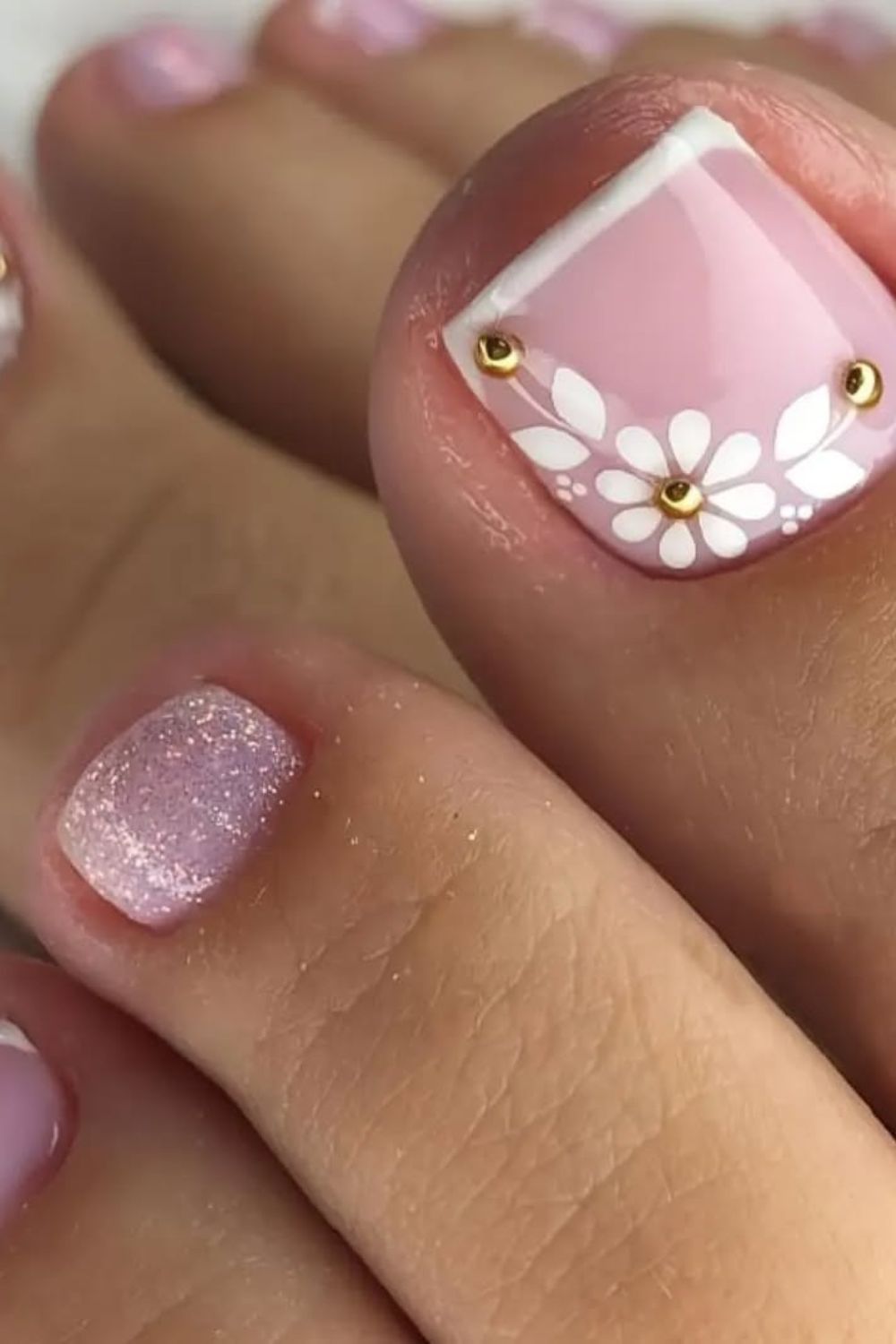 Pink Daisy Pedicure