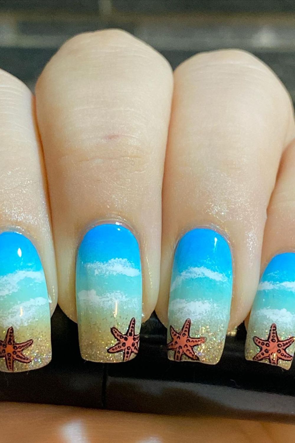 Glitter Shoreline Scene
