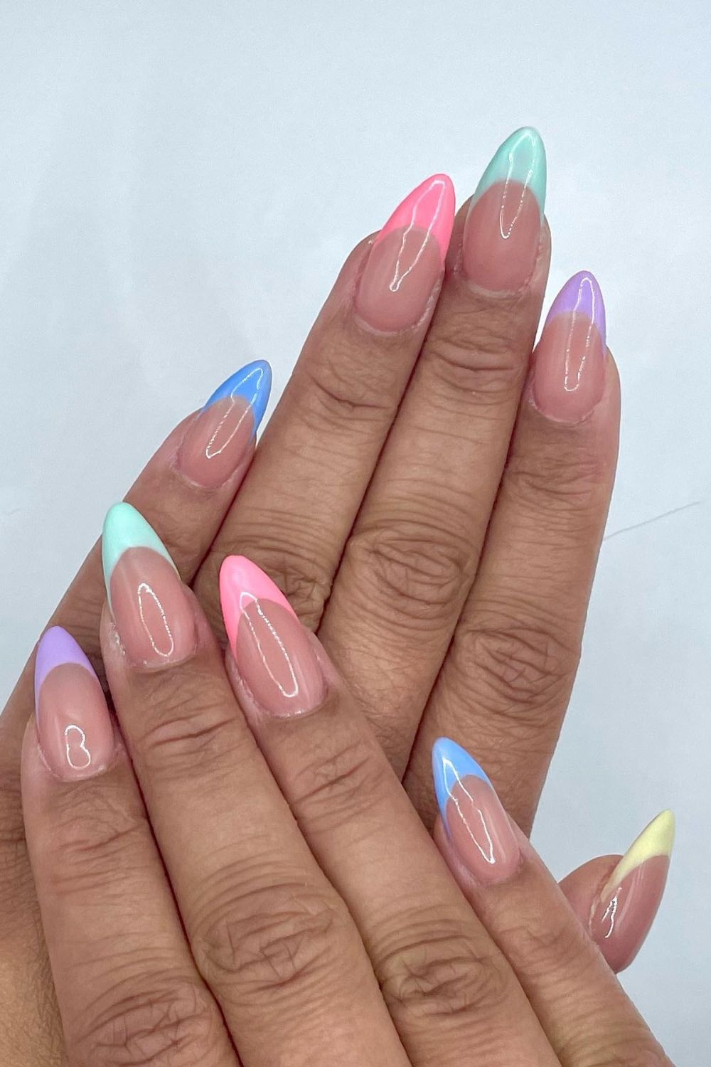 Soft Pastel French Tips
