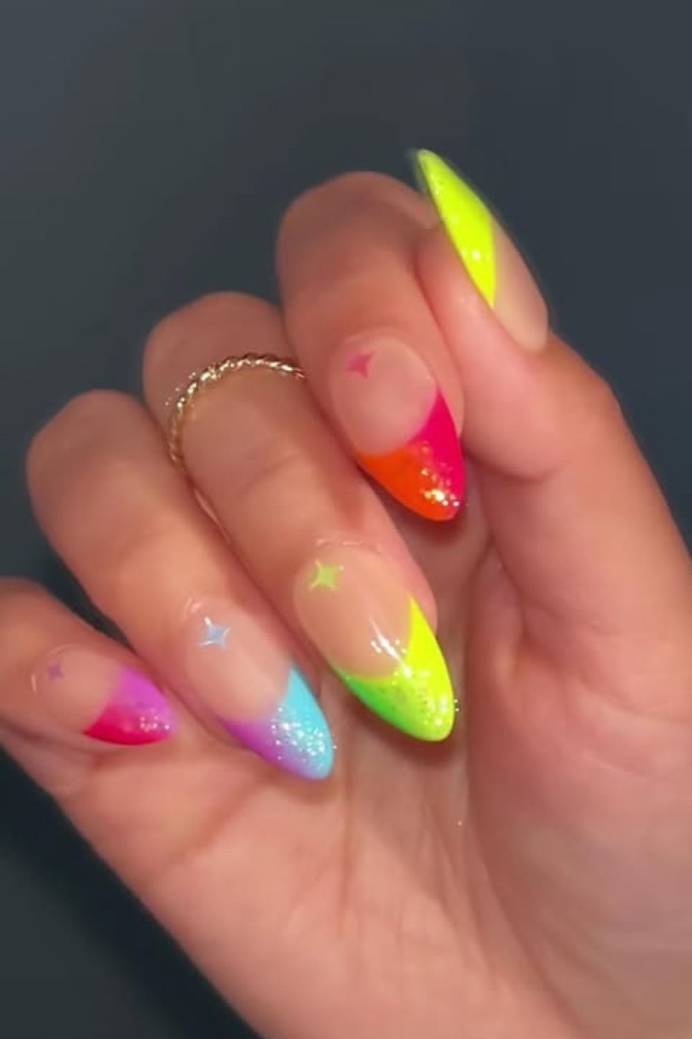 Glitter Starburst Tips