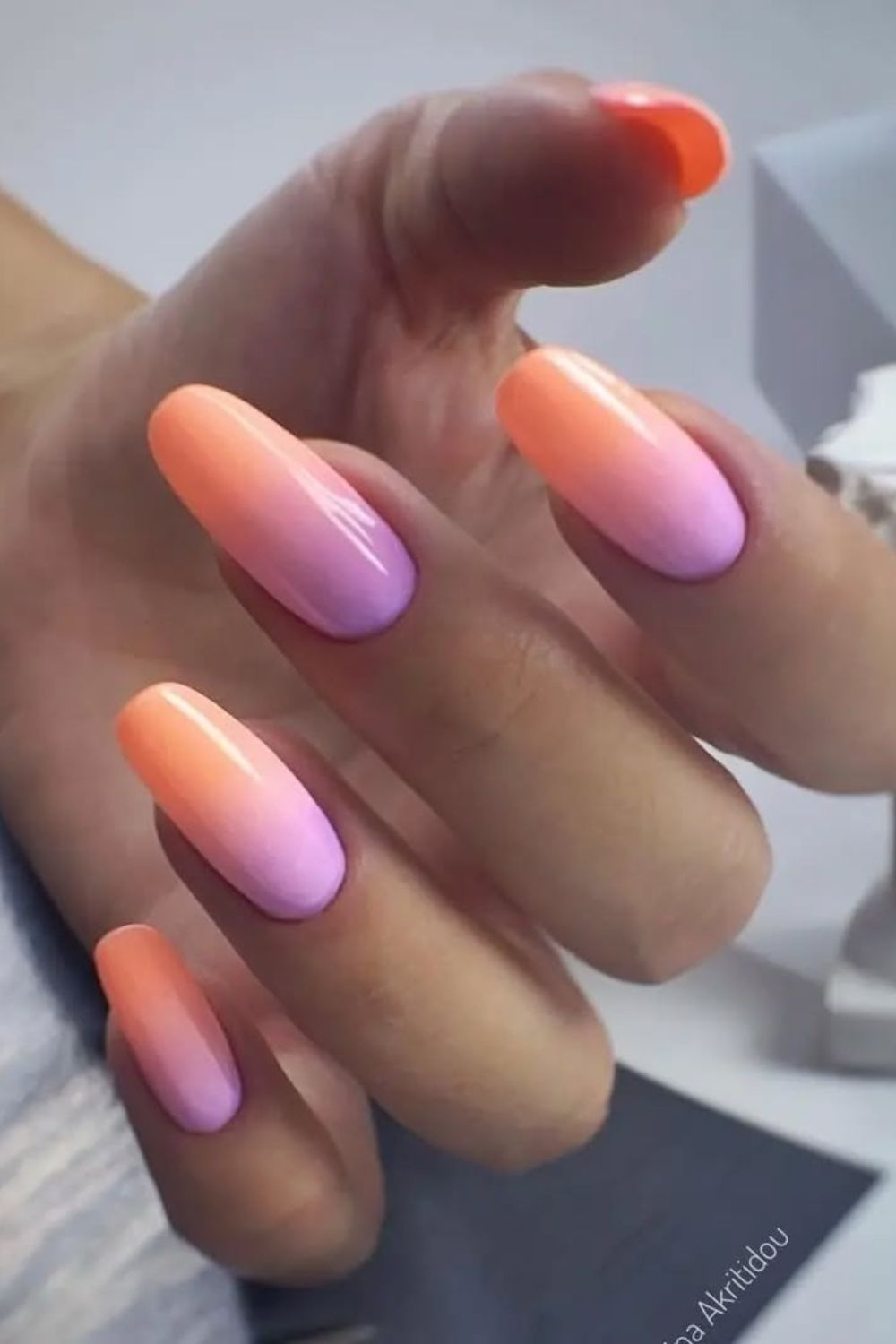 Peach Meets Lilac