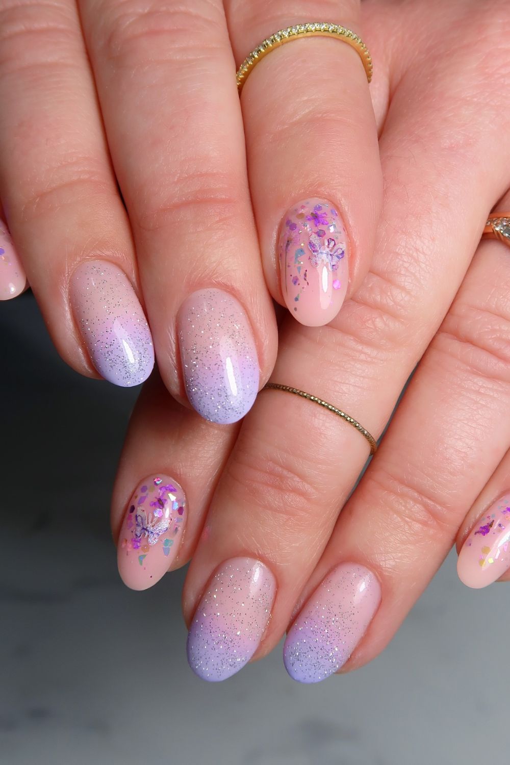 Lavender Glitter Touch