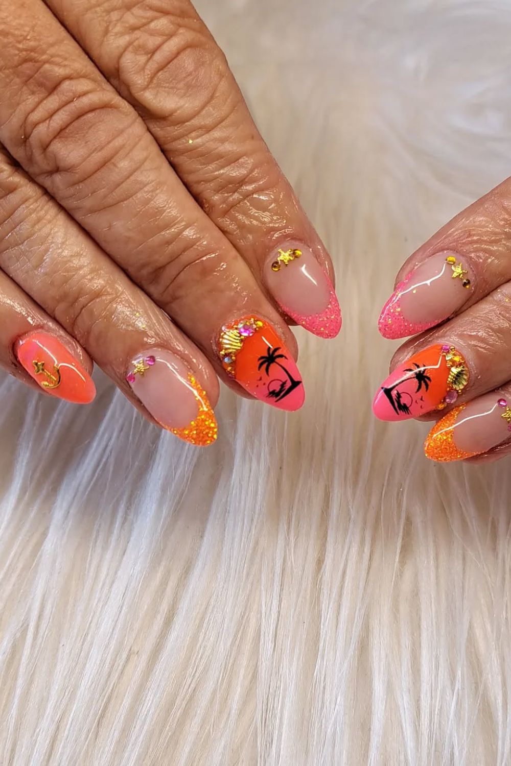 Summer Sunset Nails