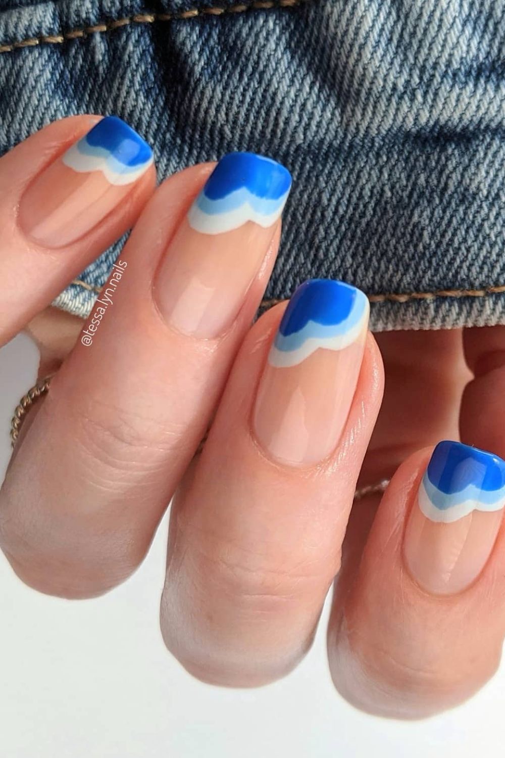 Layered Blue Tips