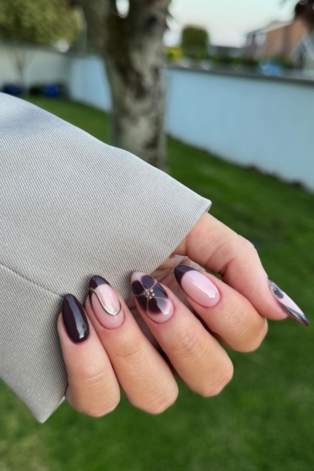 Floral Mocha Accents