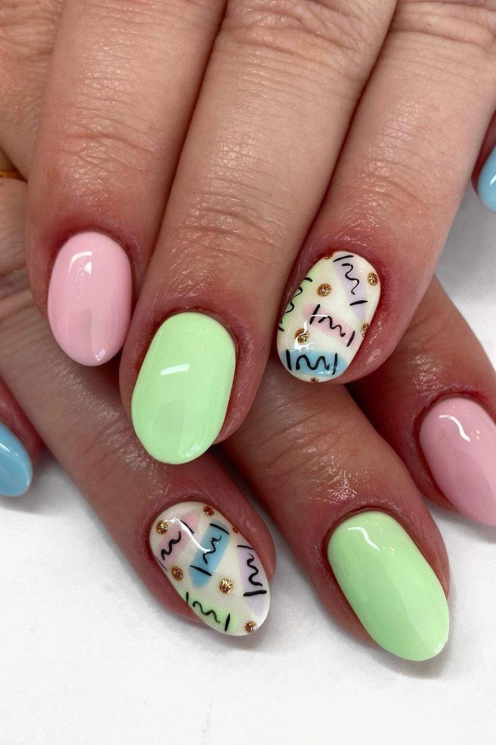 Pastel Scribble Style