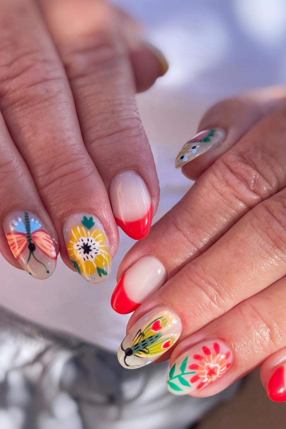 Floral Red Tips