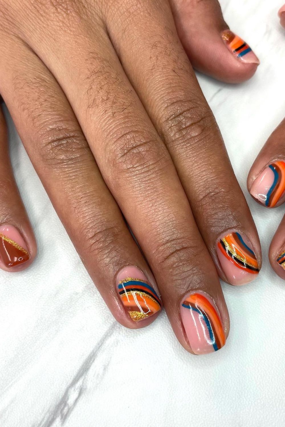 Tangerine Stripe Twist