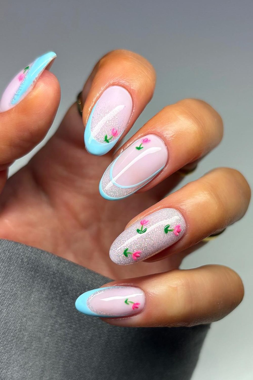 Baby Blue Florals