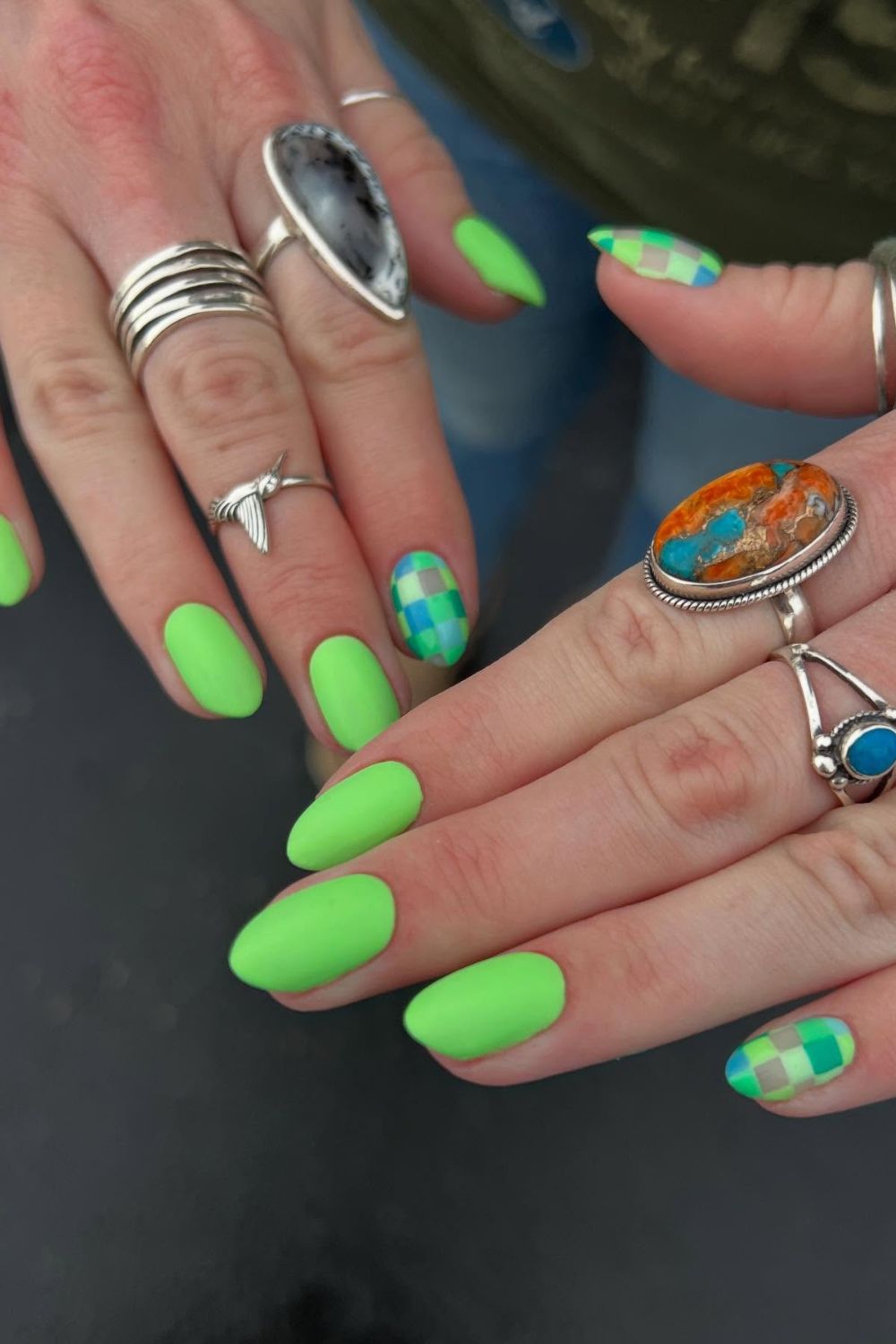 Neon Matte Check