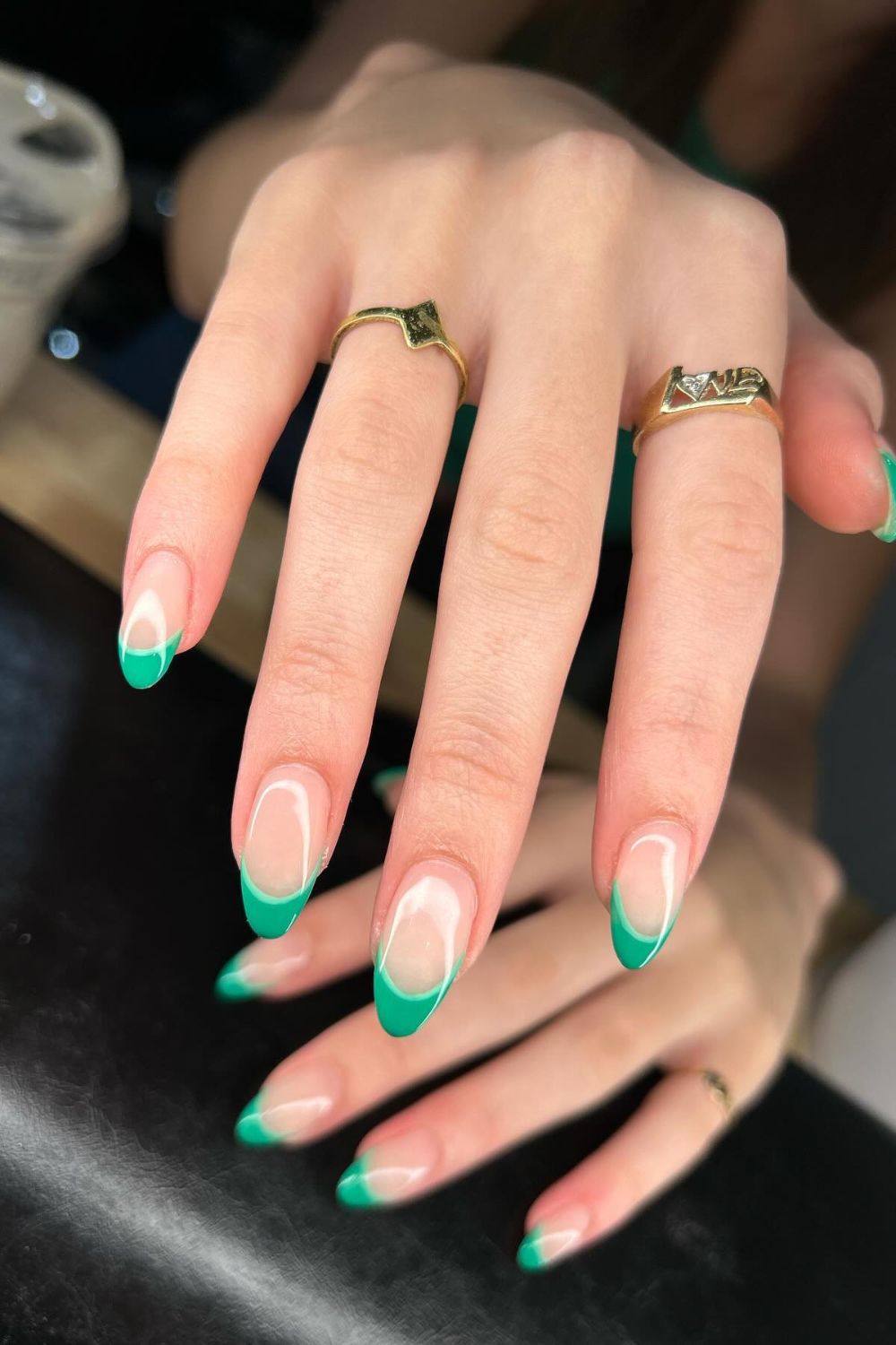 Glossy Green Tips