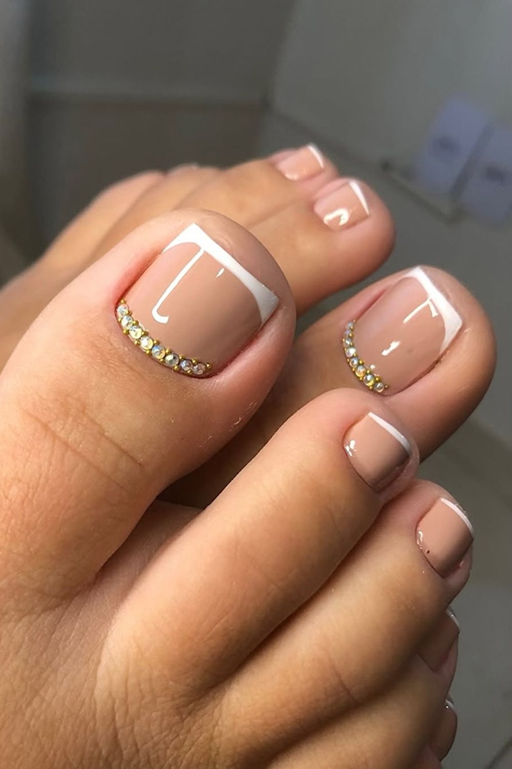 Nude French With Gems