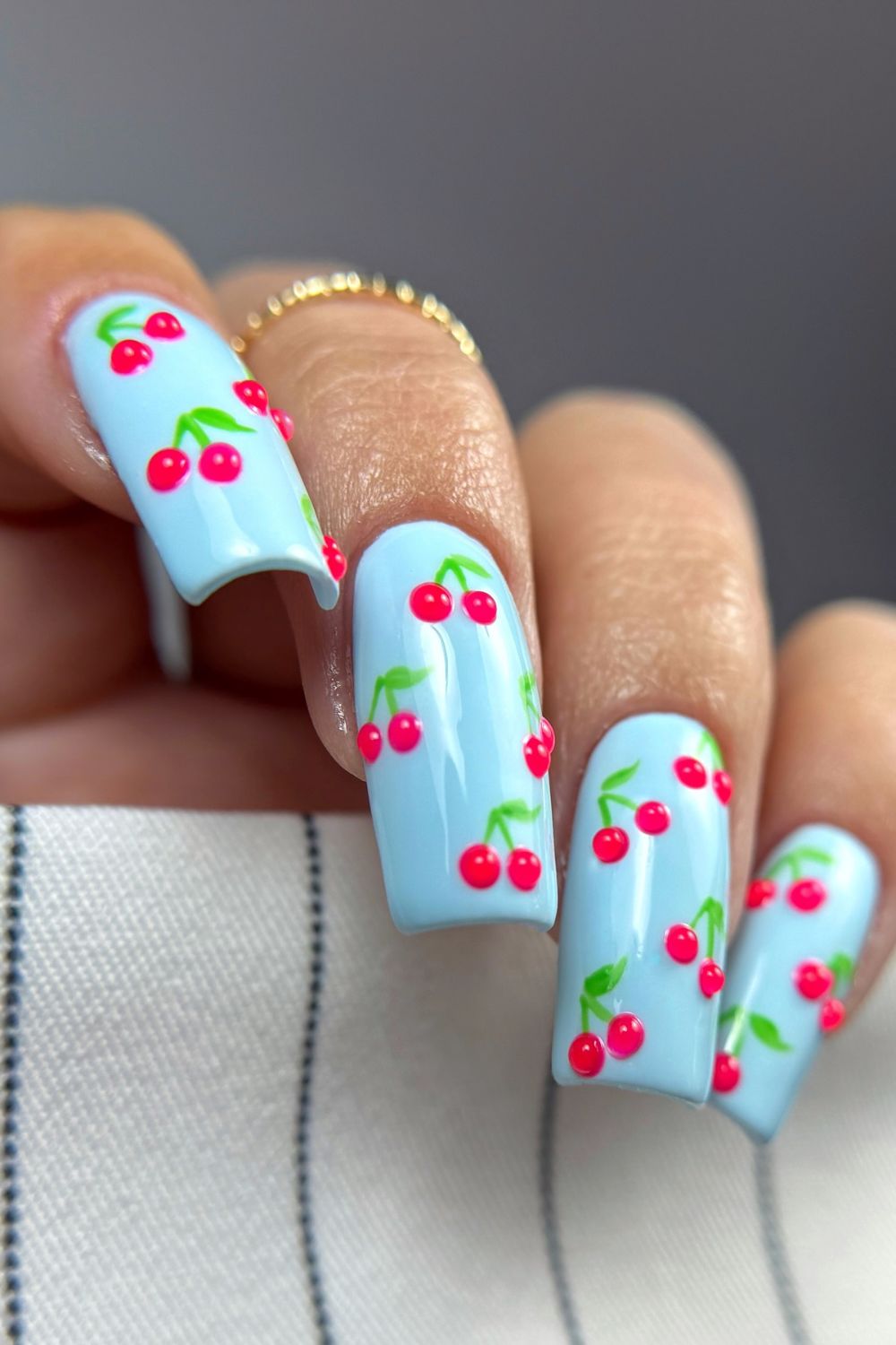 Cherry On Blue