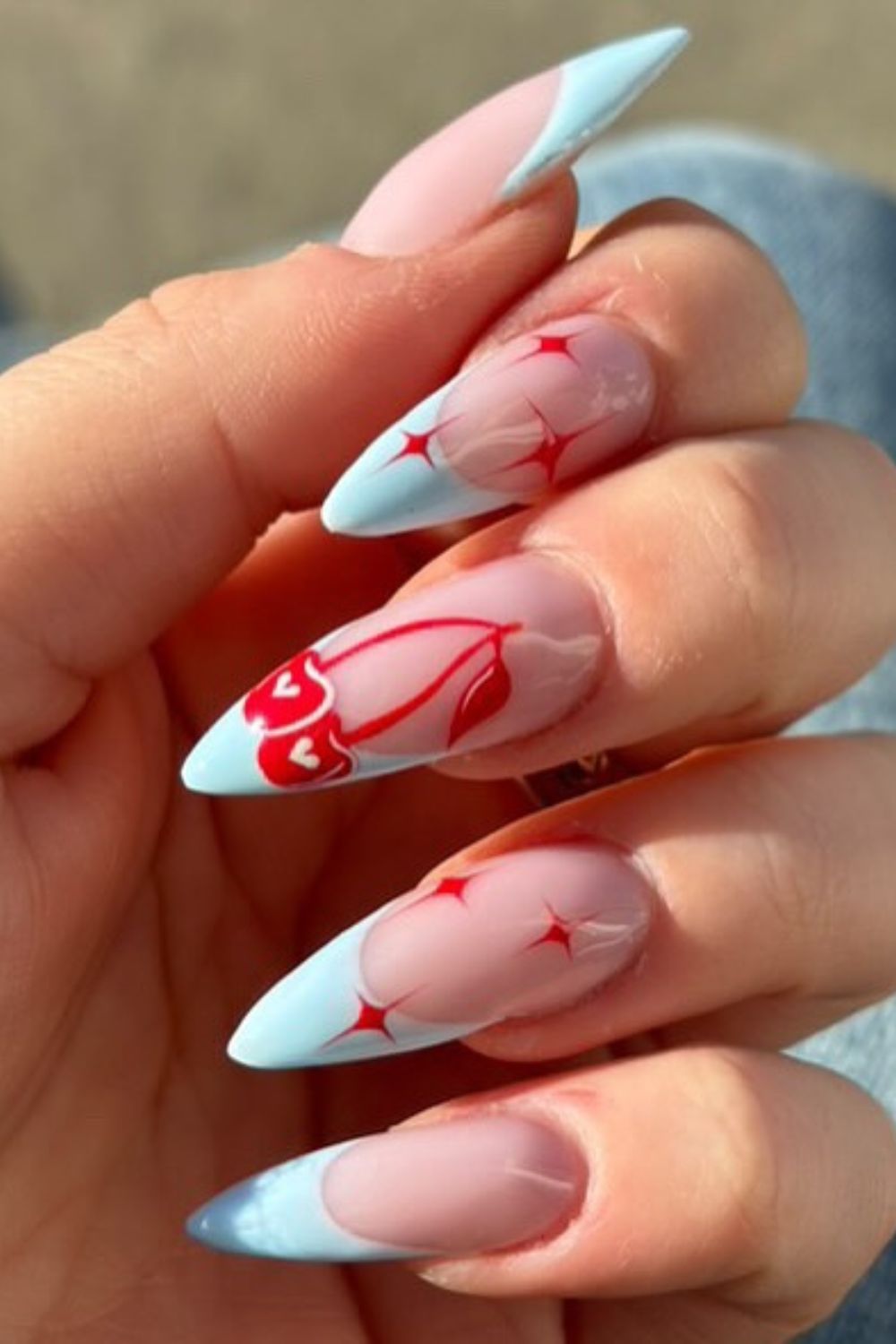 Celestial Blue and Red