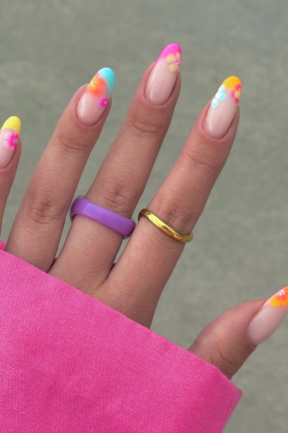 Neon French Florals