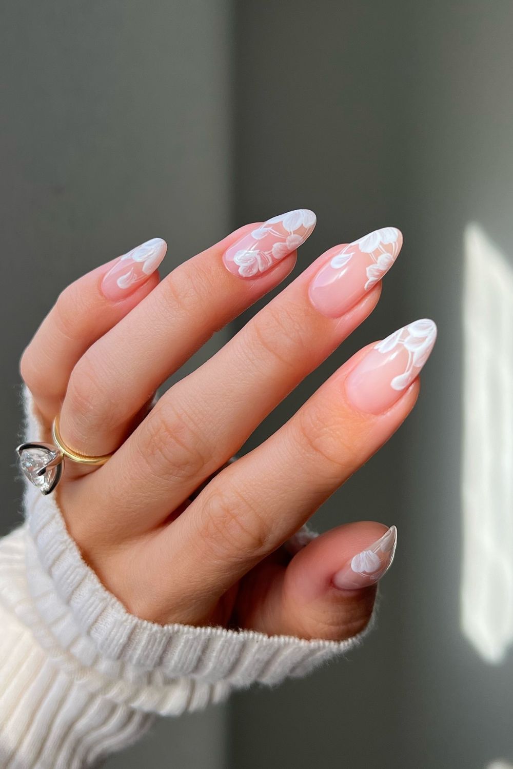 Sculpted White Florals