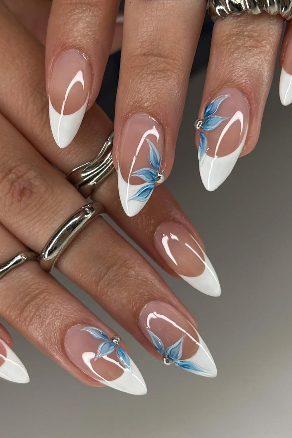 Blue Floral French