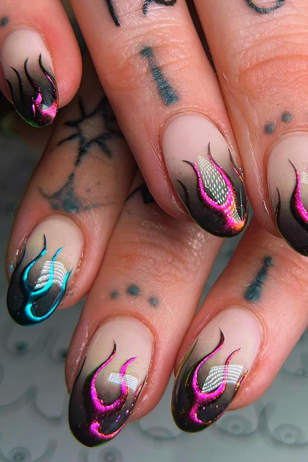 Neon Flame Hex