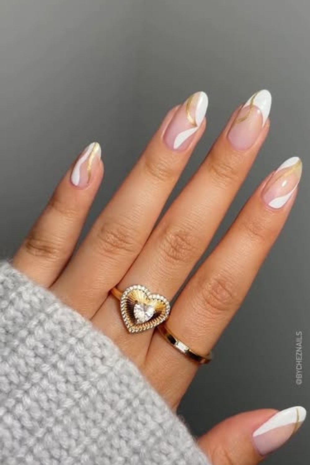 White And Gold Waves