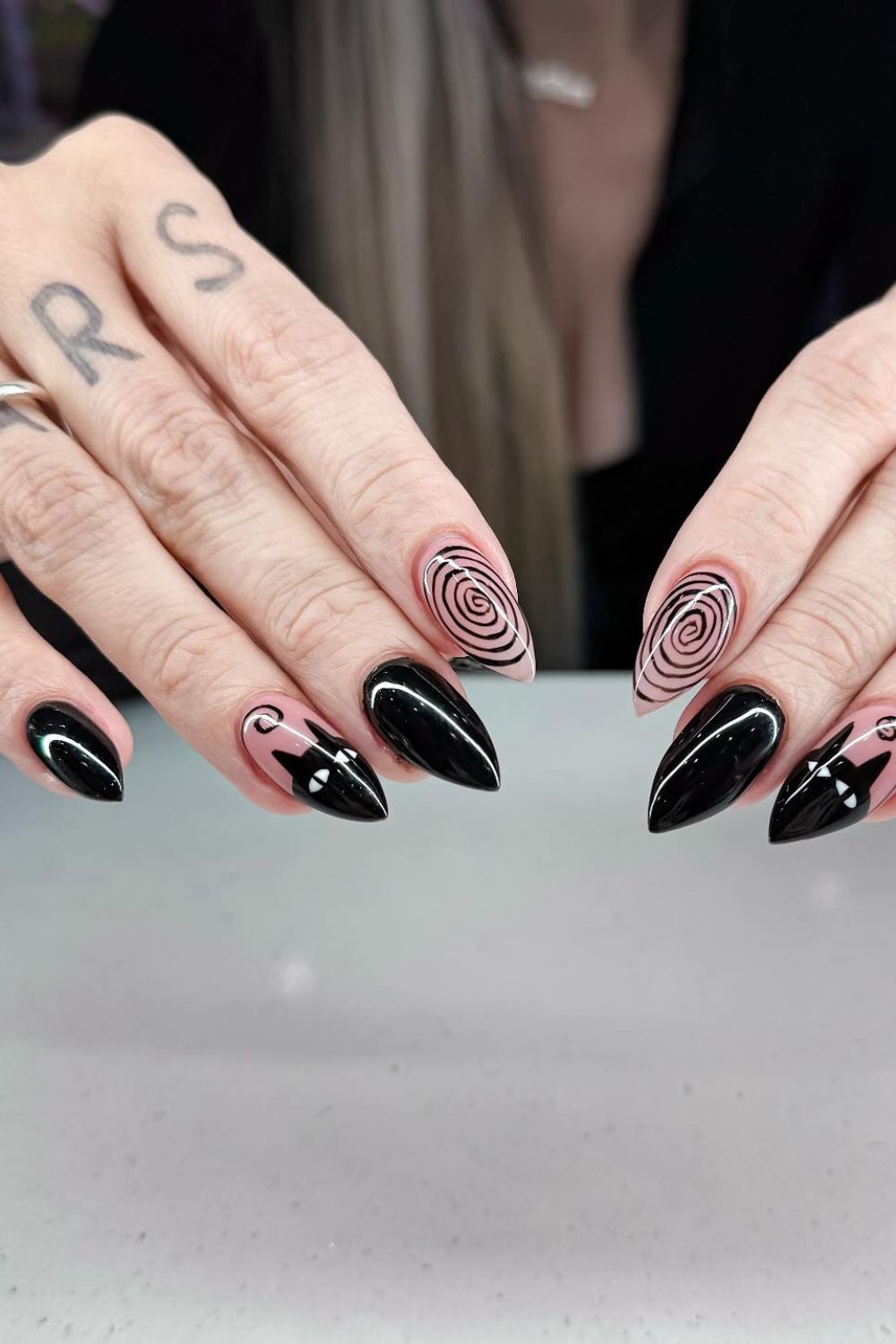 Pink And Black Contrast