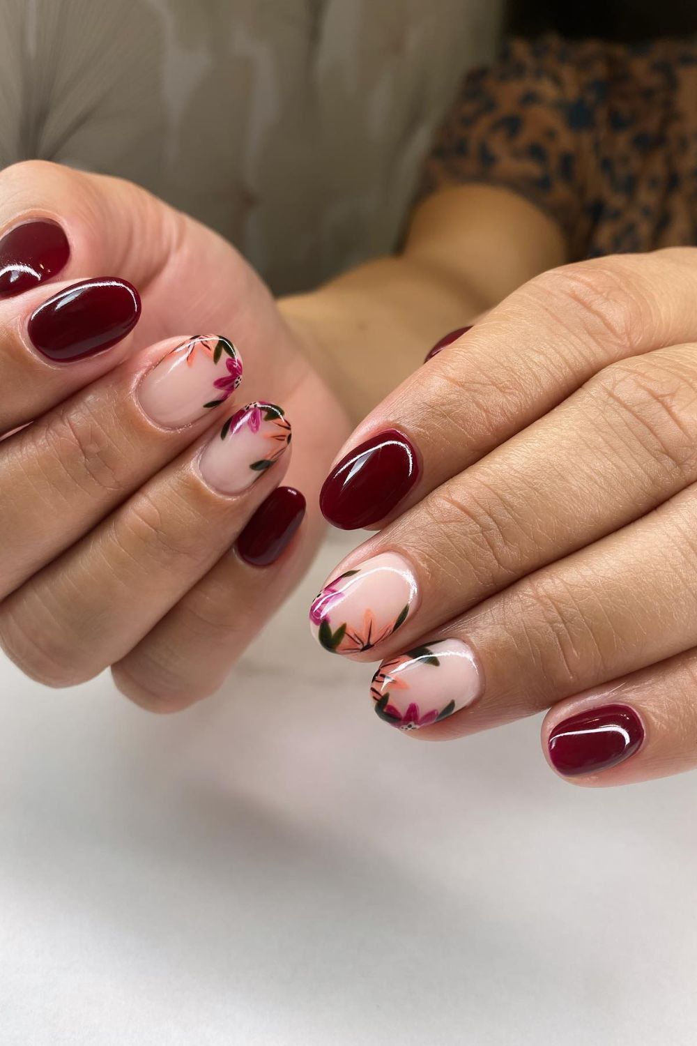 Burgundy Floral Mix