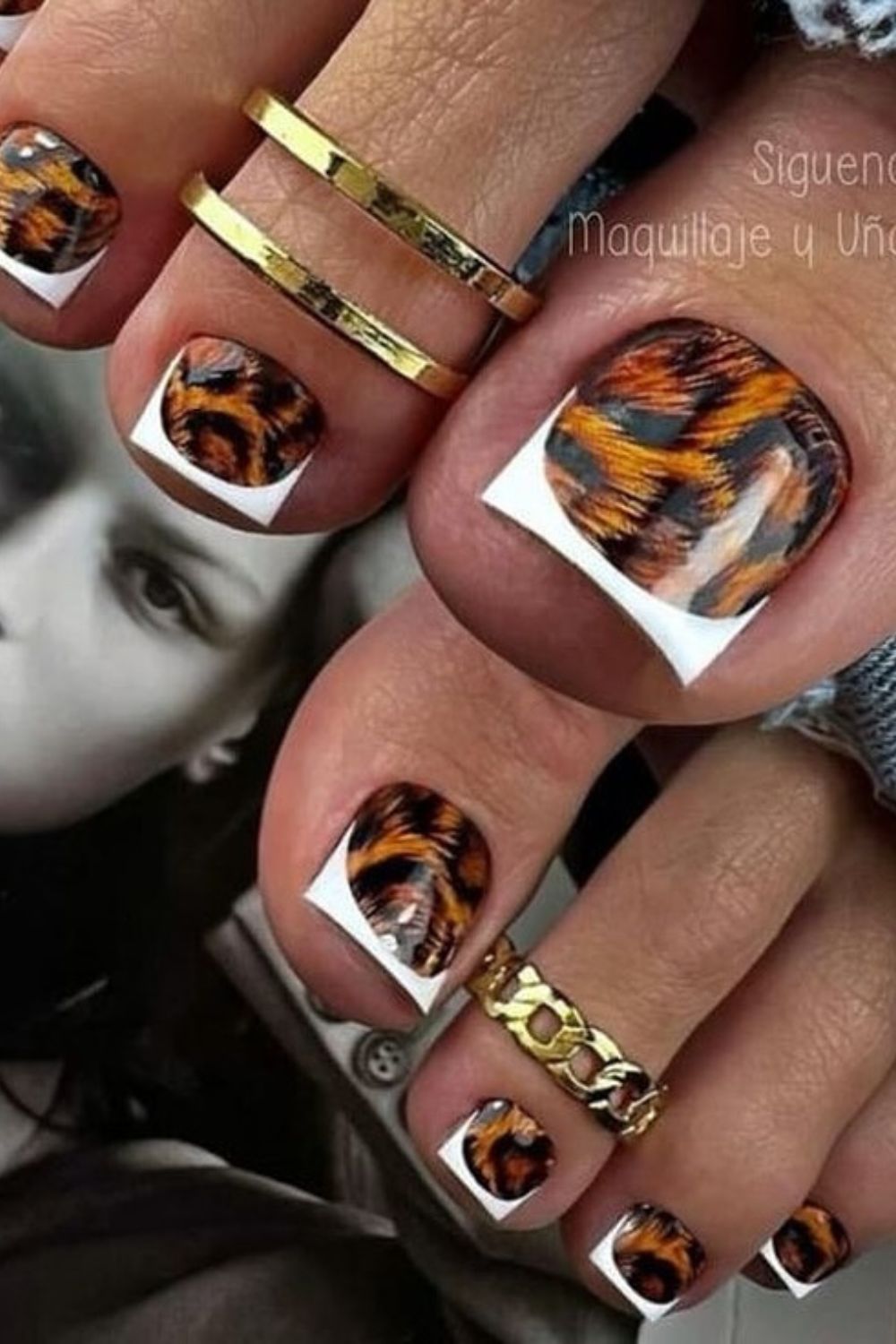 Bold Animal Print Tips