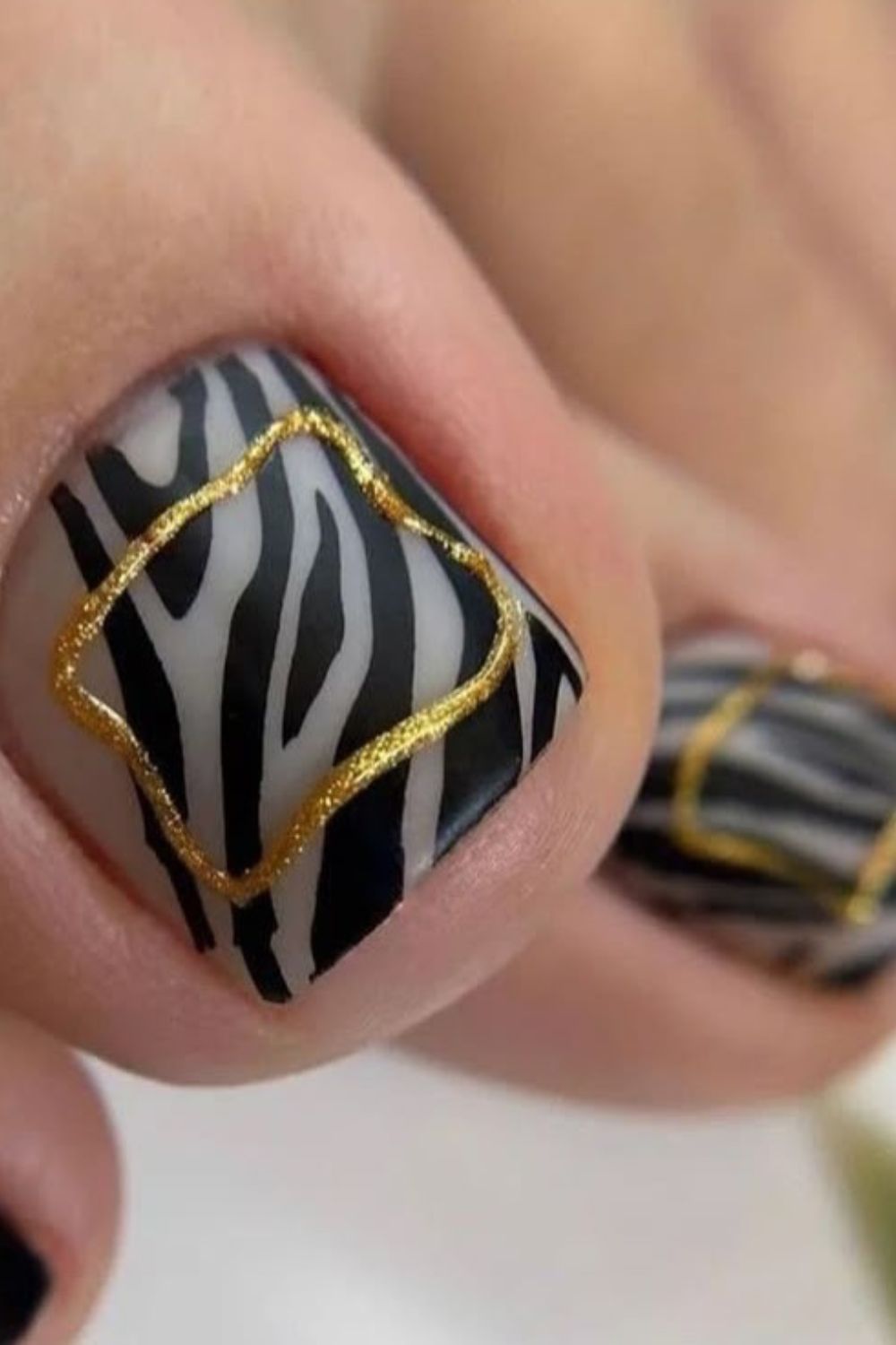 Zebra with Gold Accent
