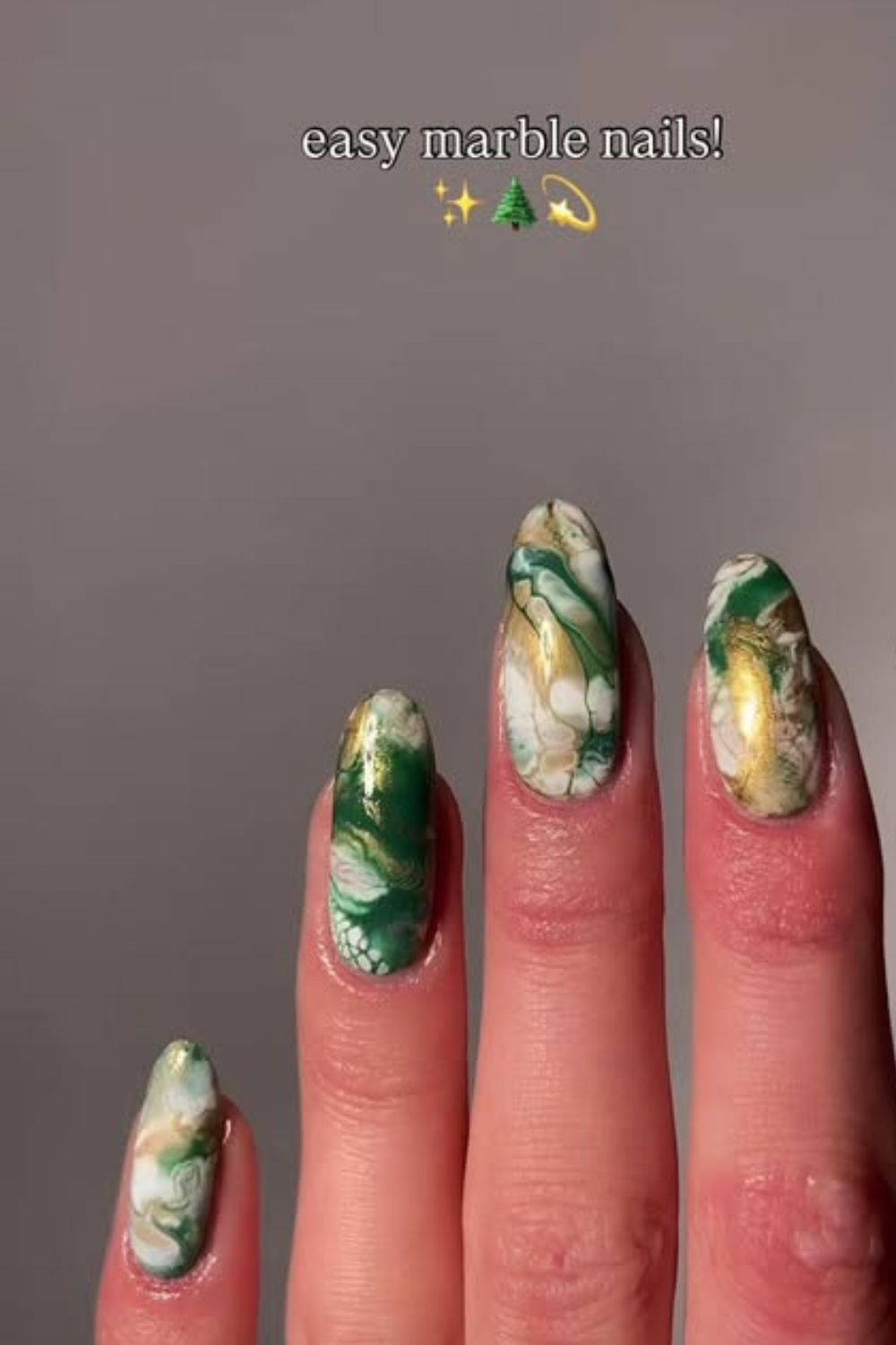 Festive Marble Green