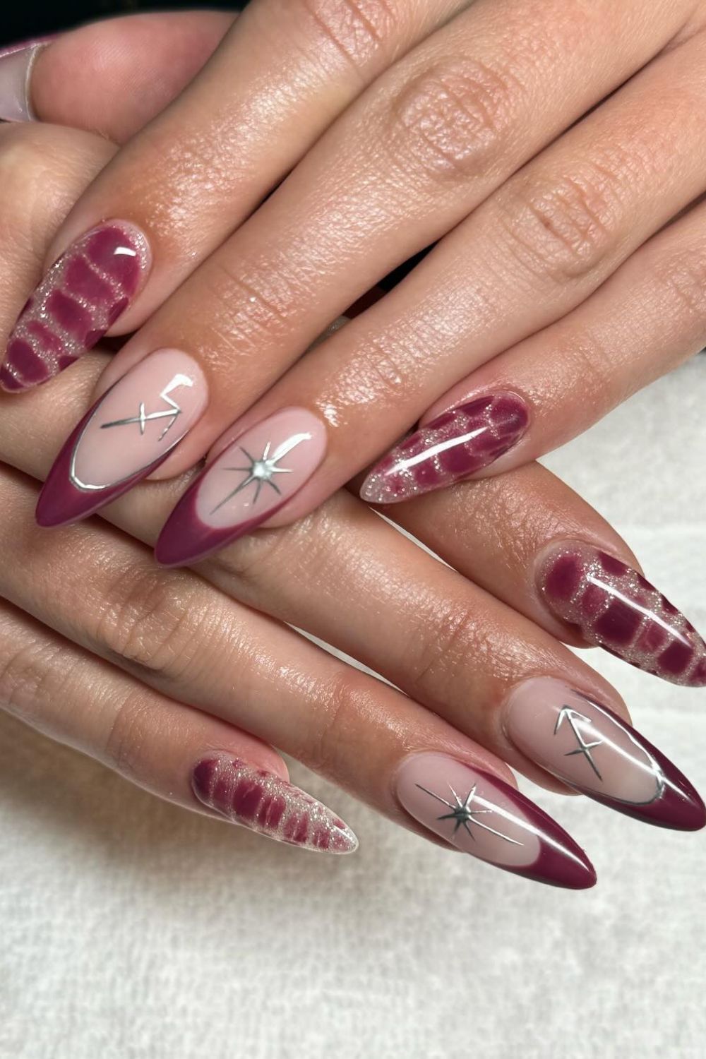 Wine Red Archer Tips