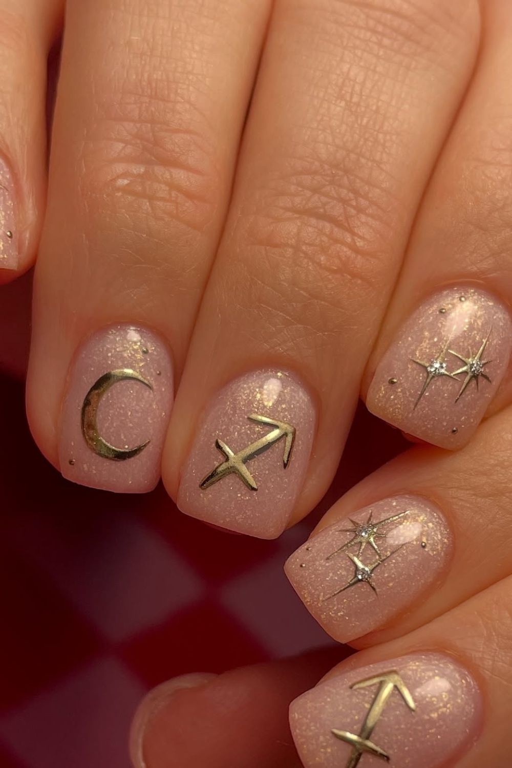Pink Glitter Zodiac