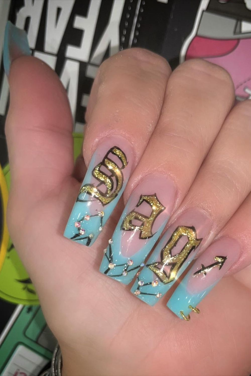 Glam Gold Lettering