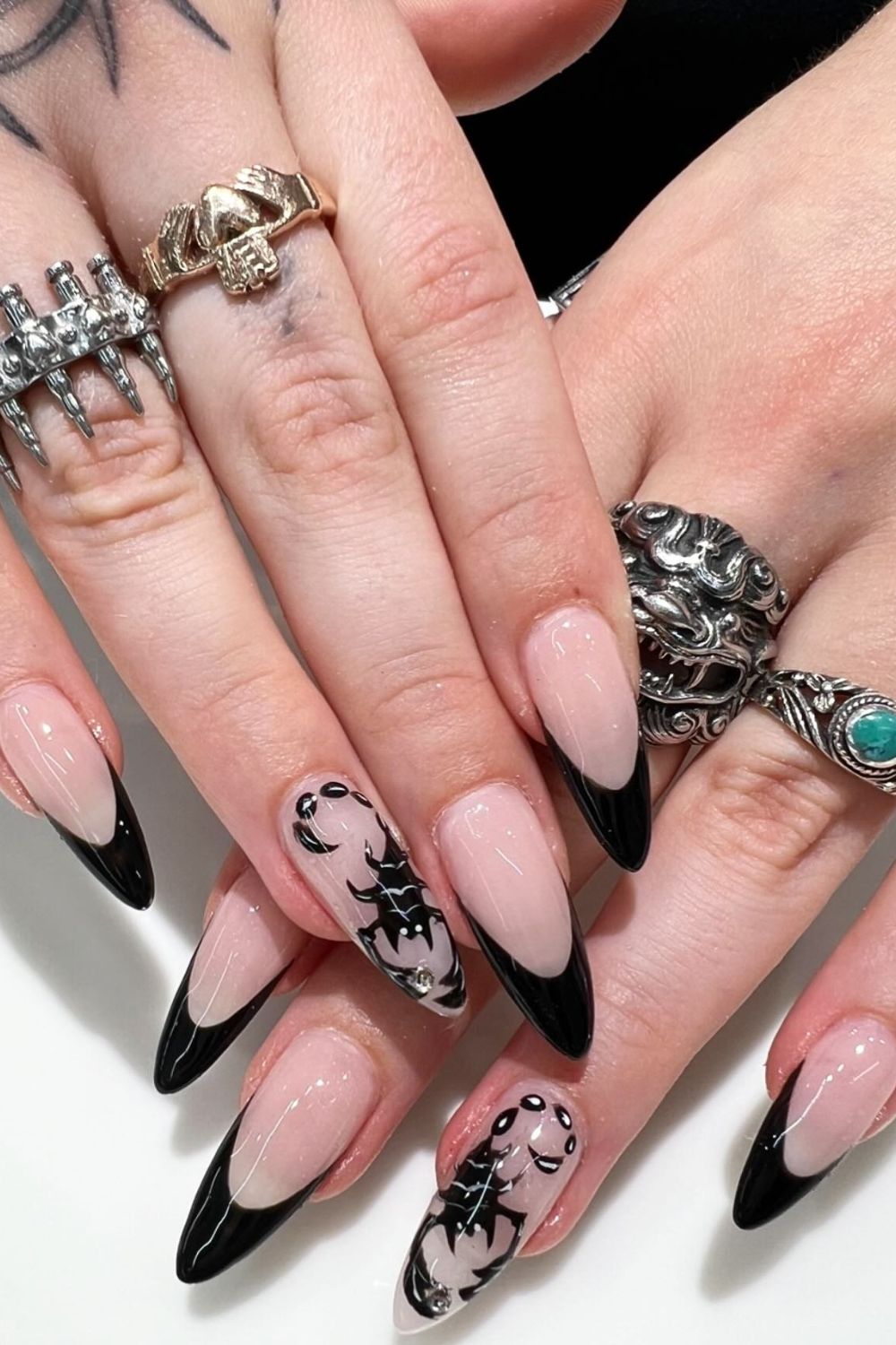 Glossy Black Tips