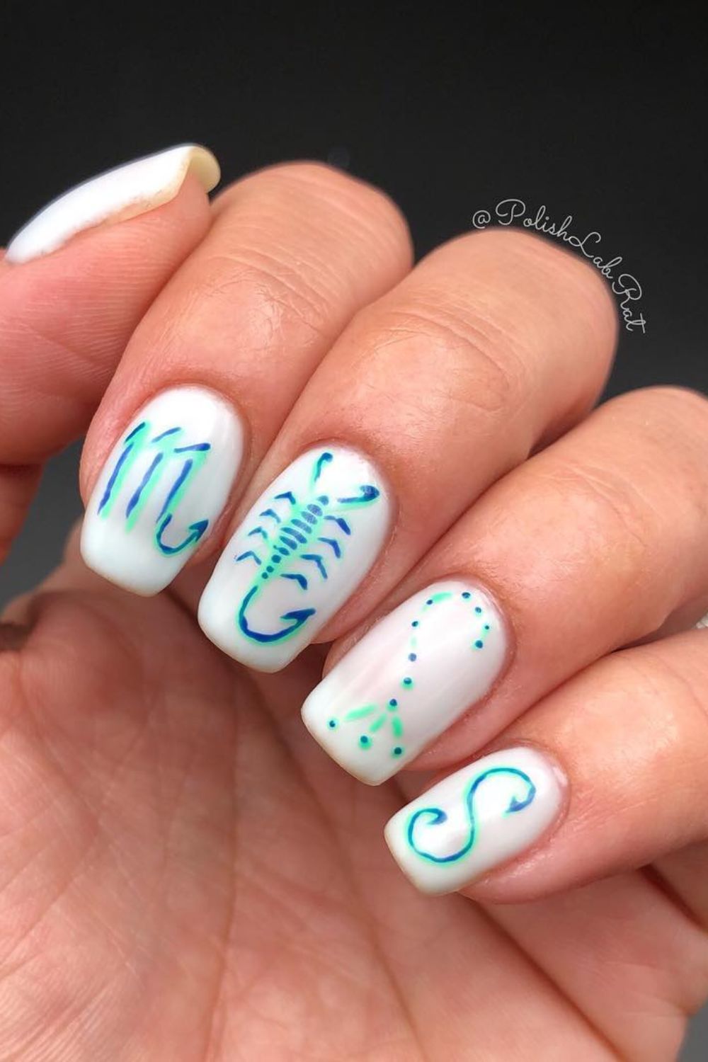 Neon Scorpio Symbols