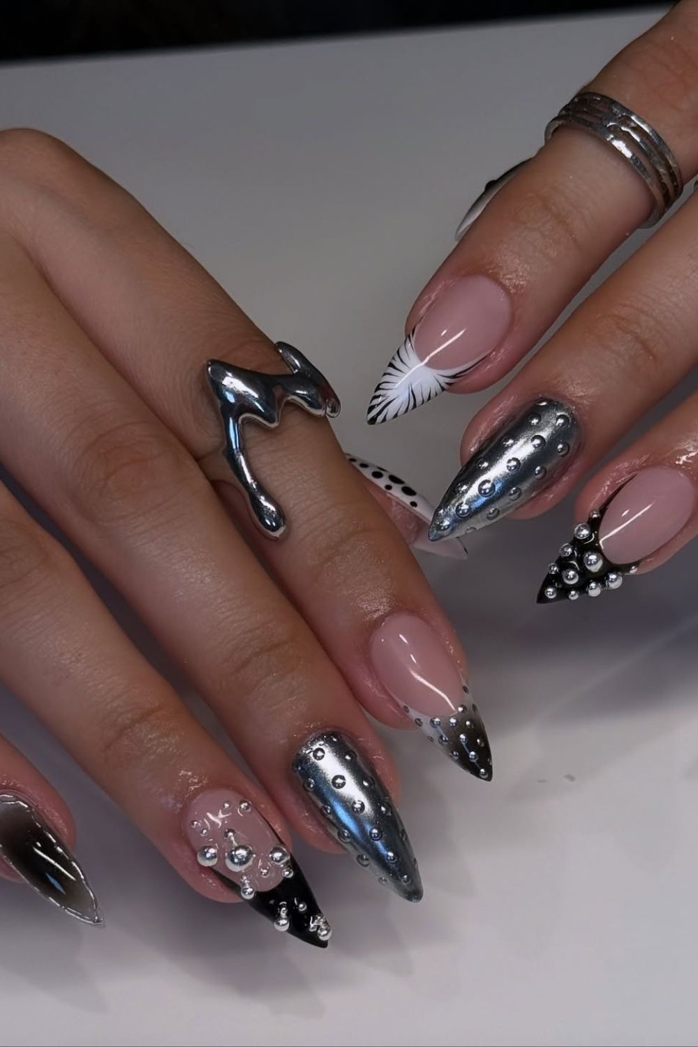 Metallic Monochrome Mix