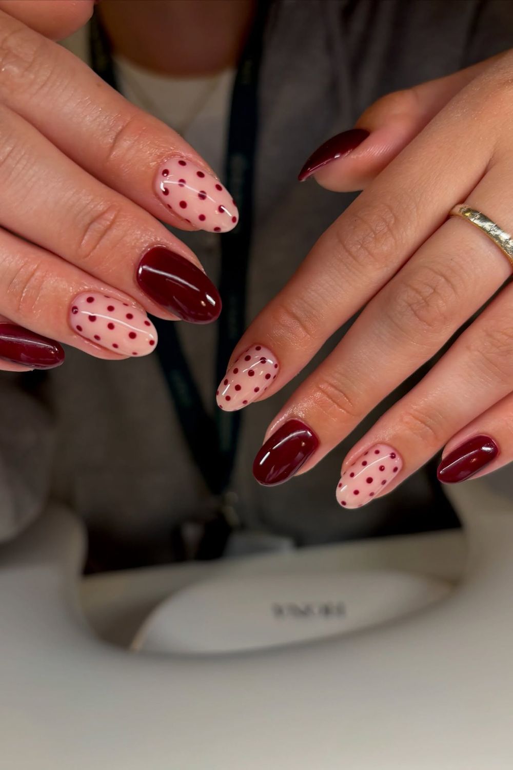 Cherry Dot Contrast