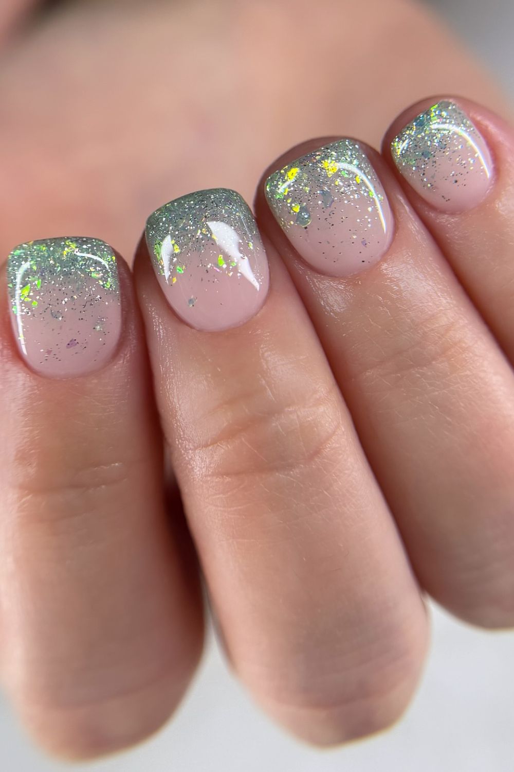 Frosted Glitter Tips