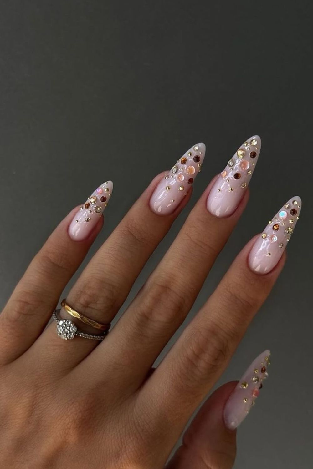 Rhinestone Cascade Elegance