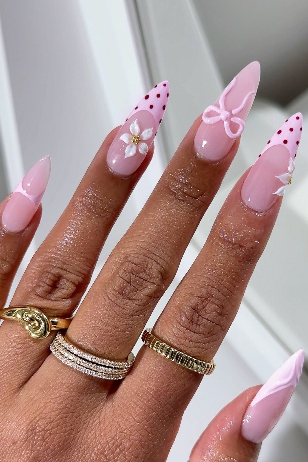 Pink 3D Florals
