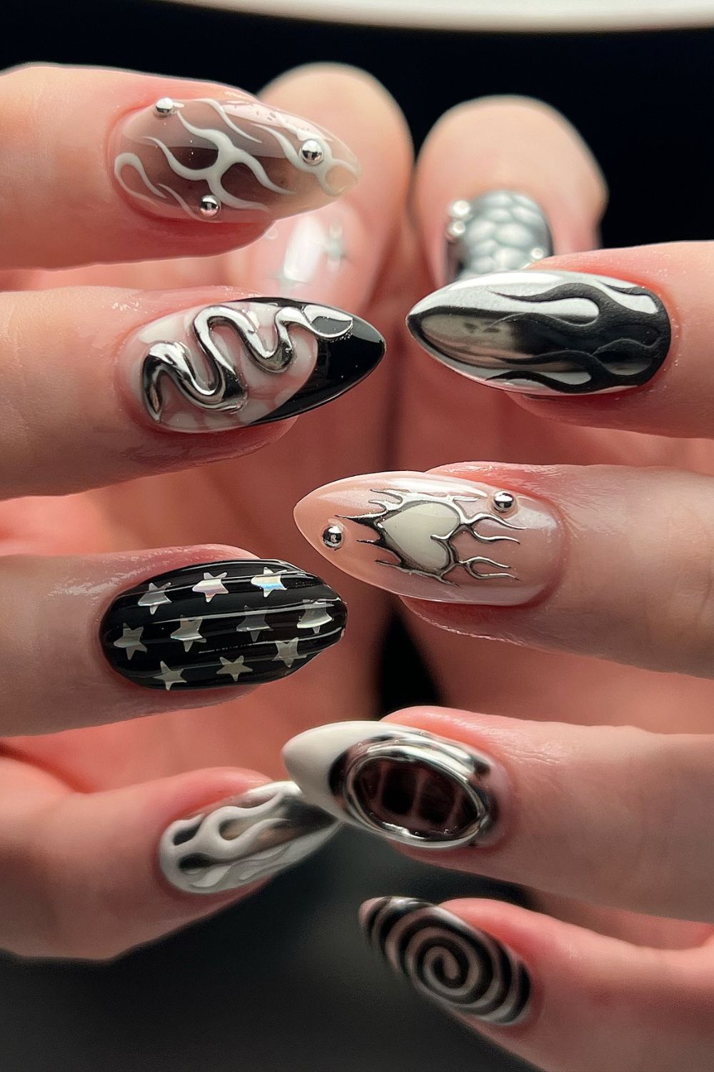 Metallic Flames And Stars