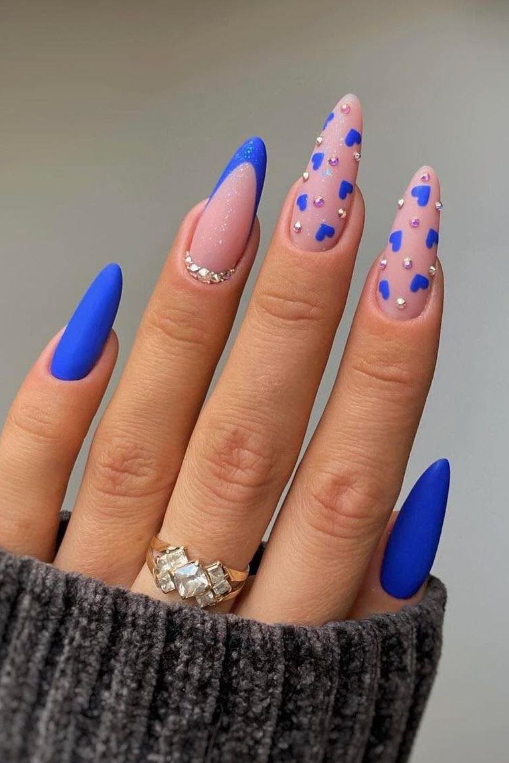 Matte Glam With Rhinestones