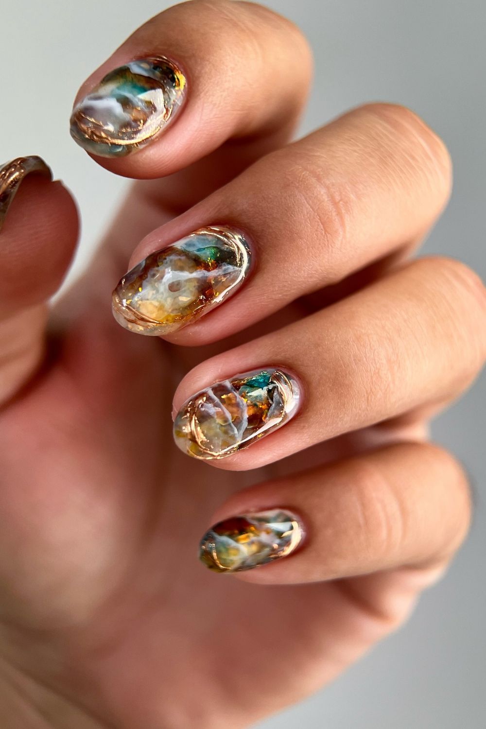 Earthy Marble Effect