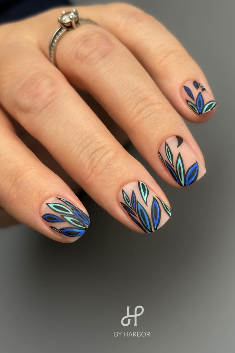 Midnight Leaf Pattern