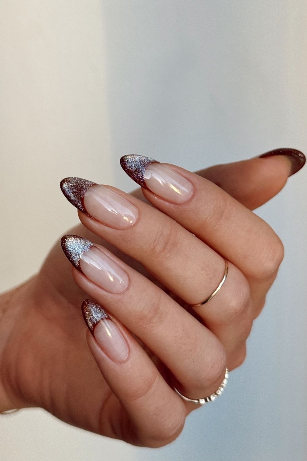 Burgundy Glitter Fade