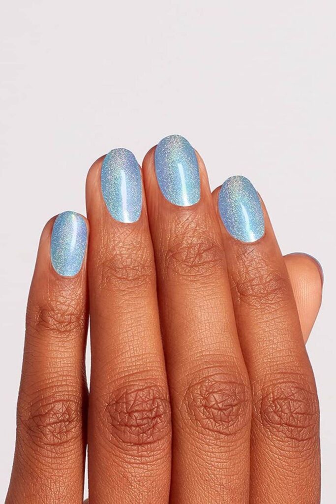 OPI blue nail polish