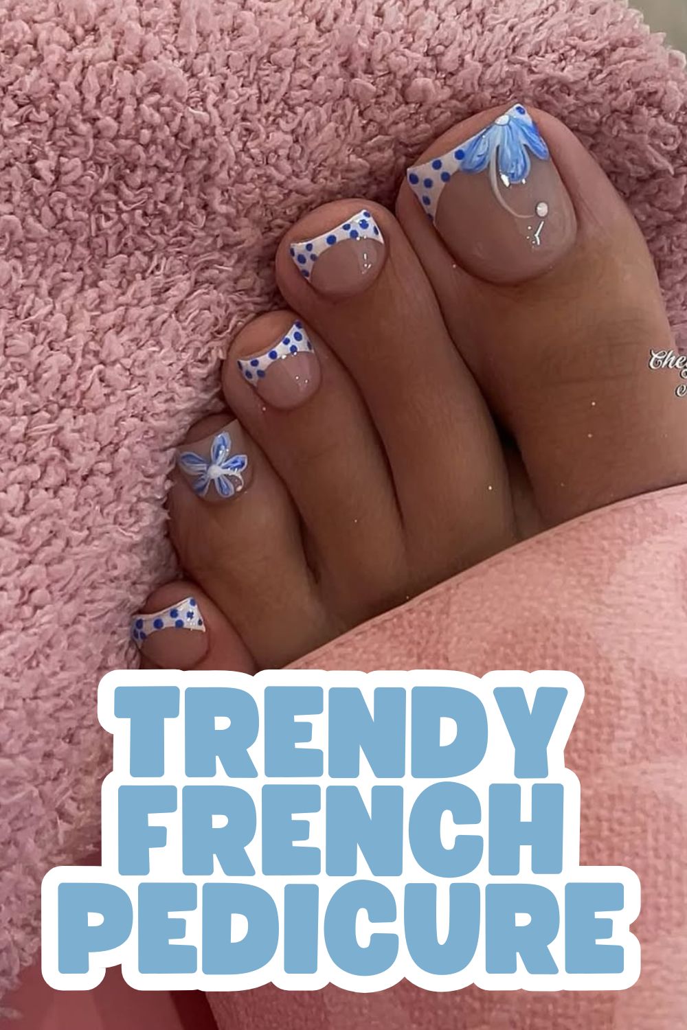Blue Floral Charm