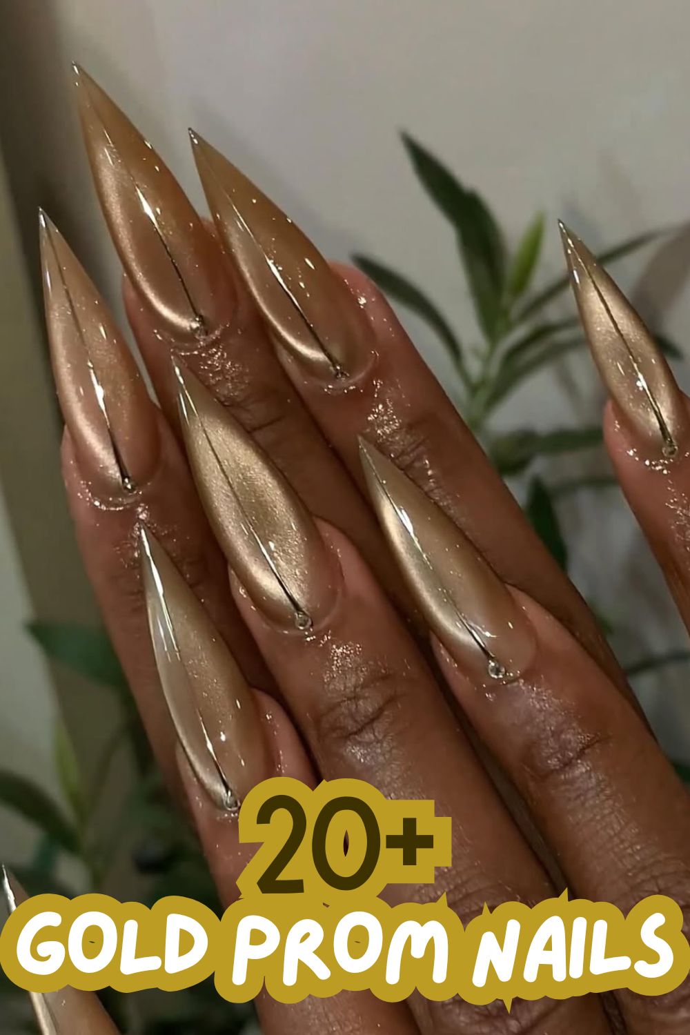 Champagne Stiletto Shine